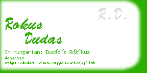 rokus dudas business card